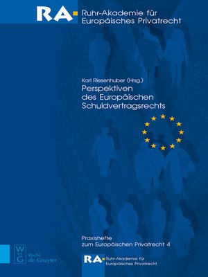 cover image of Perspektiven des Europäischen Schuldvertragsrechts